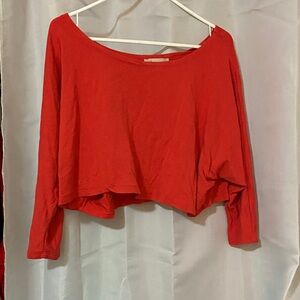 Philosophy Vibrant Red Crop Top